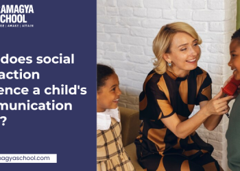 How does social interaction influence a child's communication skills? 